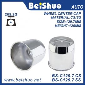 BS-C129.7 Chrome Steel Center Caps