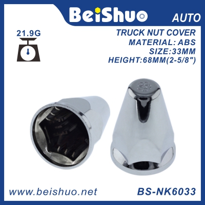 BS-NK6033 33mm ABS chrome Nut cover