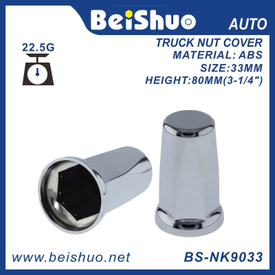 BS-NK9033 33mm ABS Chrome Nut Cover