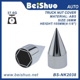 BS-NK2038 38mm Heavy duty Truck wheel Chrome ABS Lug Nut Cover