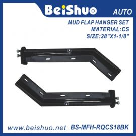 BS-MFH-RQCS18BK Black Angled Mud Flap Hanger Set