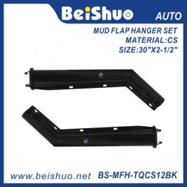 BS-MFH-TQCS12BK Black Angled Mud Flap Hanger Set