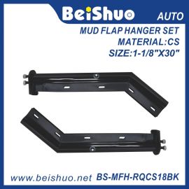 BS-MFH-RQCS18BK Black Angled Mud Flap Hanger Set