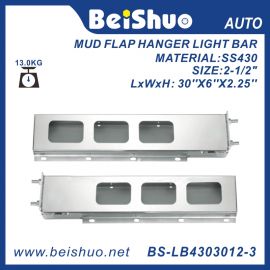 BS-LB4303012-3 Mud Flap Hanger Light Bar with Rectangular Light Holes