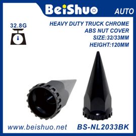BS-NL2033BK Black Semi Truck Plastic Wheel Nut Cover