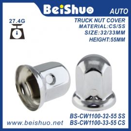 BS-CW1100-32-55 Steel Wheel Lug Nut Cover for Truck