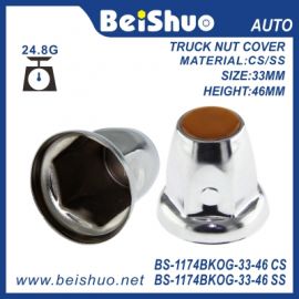 BS-1174BKOG-33-48 Steel Wheel Lug Nut Cover for Truck