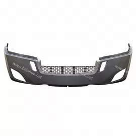 BS-FR-202C Gray Complete Bumper ,PP Plastic,With  Fog Lamp Hole Compatible with Freightliner Cascadia 2017+