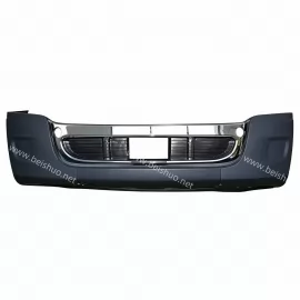 BS-FR-201-1C Chrome Complete Front Bumperplating ,PP Plastic,w/o Fog Light Hole Black for Freightliner Cascadia 2008-2017