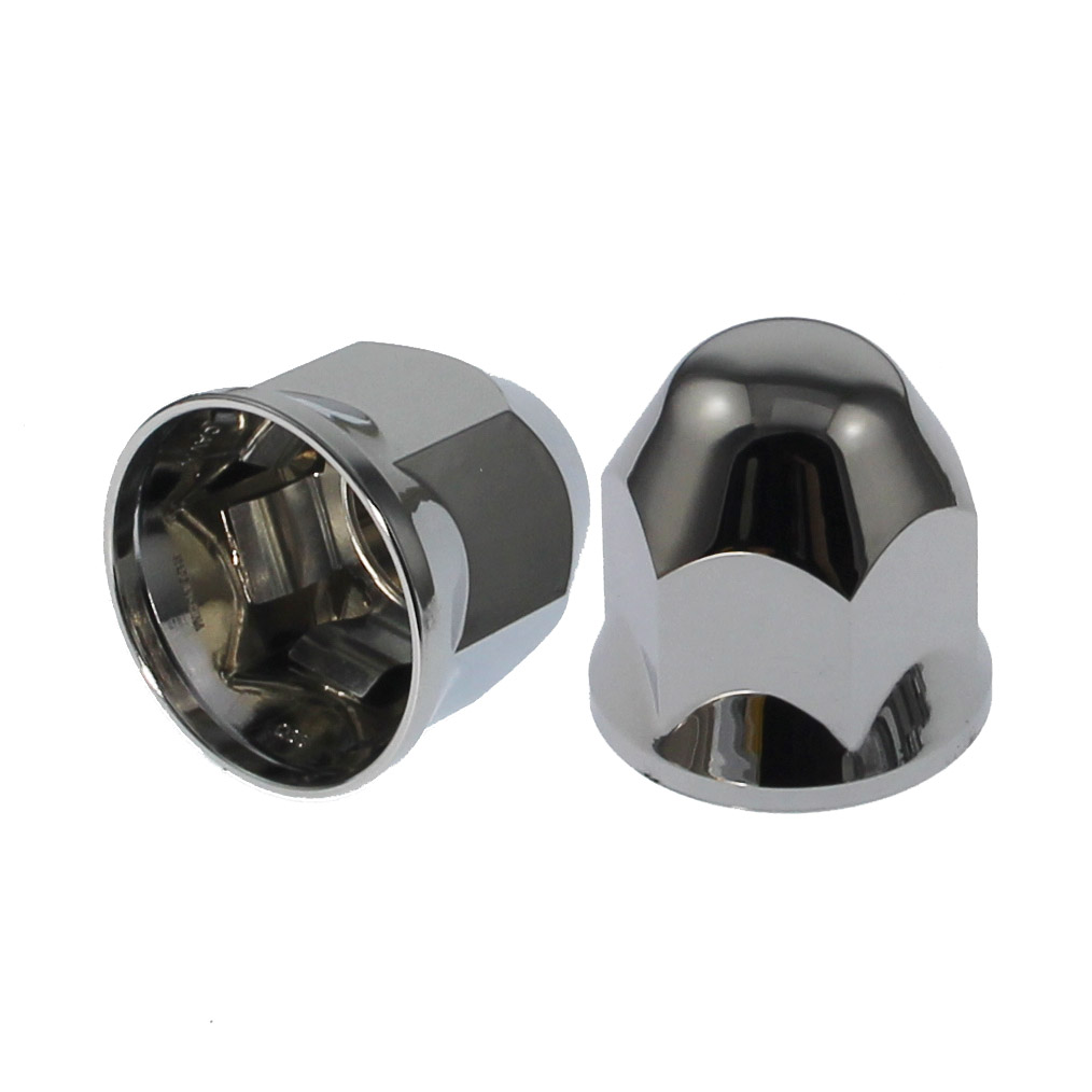 32mm 54mm Height Chrome ABS Truck Nut Cover With Slide Nuts Tight